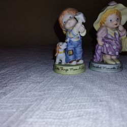 Avon Boy Girl Porcelain Figurine 