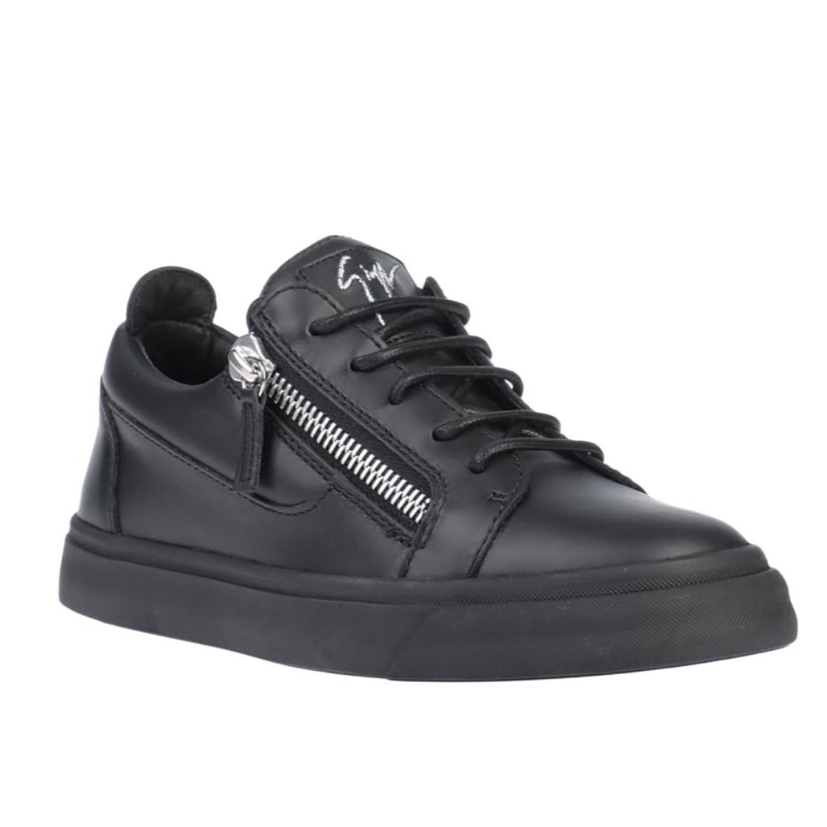 Giuseppe Zanotti Frankie Sneakers Casual Shoes Zipper Shoes Genuine Leather Flat