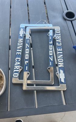 1987 Monte Carlo License Plate