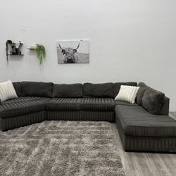 Gray Sectional Couch - Free Delivery 