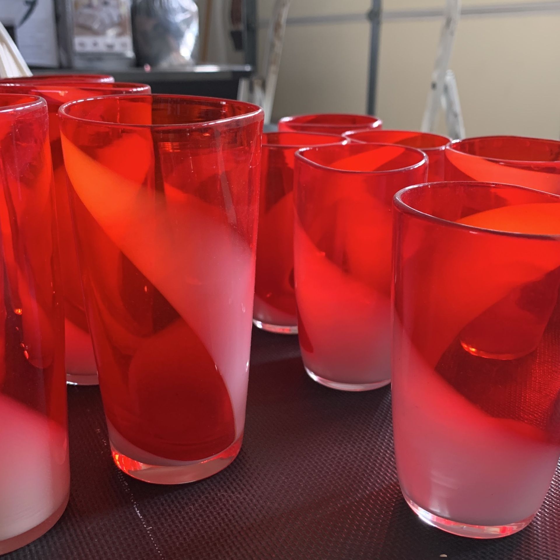 Hand Blown Glasses And Bowl