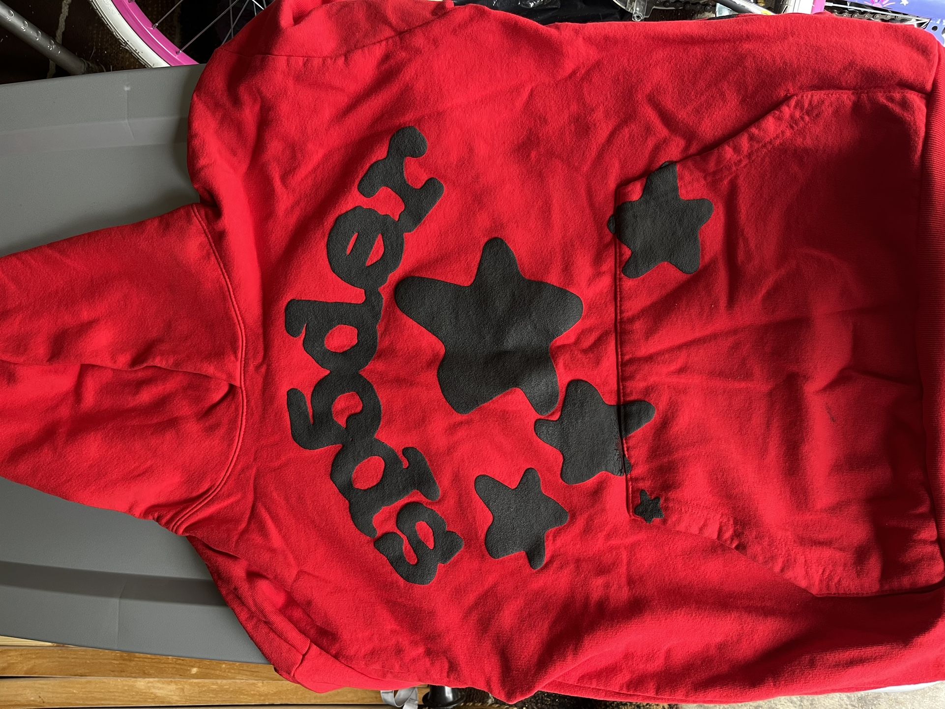 Sp5der Hoodie Large