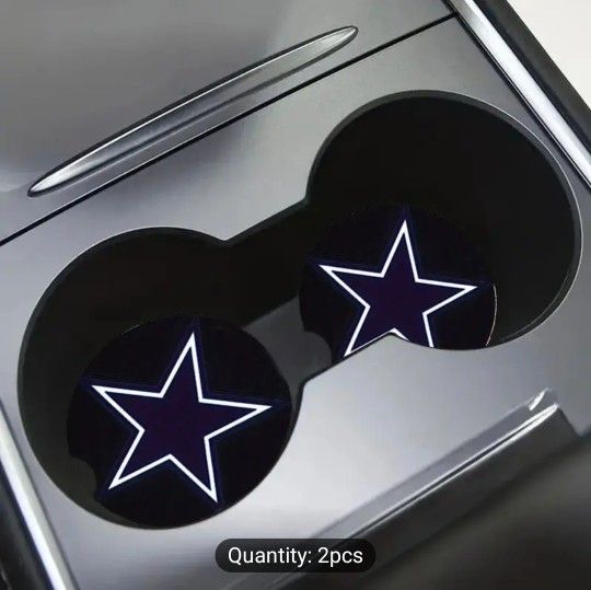 NEW:  2 PIECE CAR COWBOYS COASTER SET
