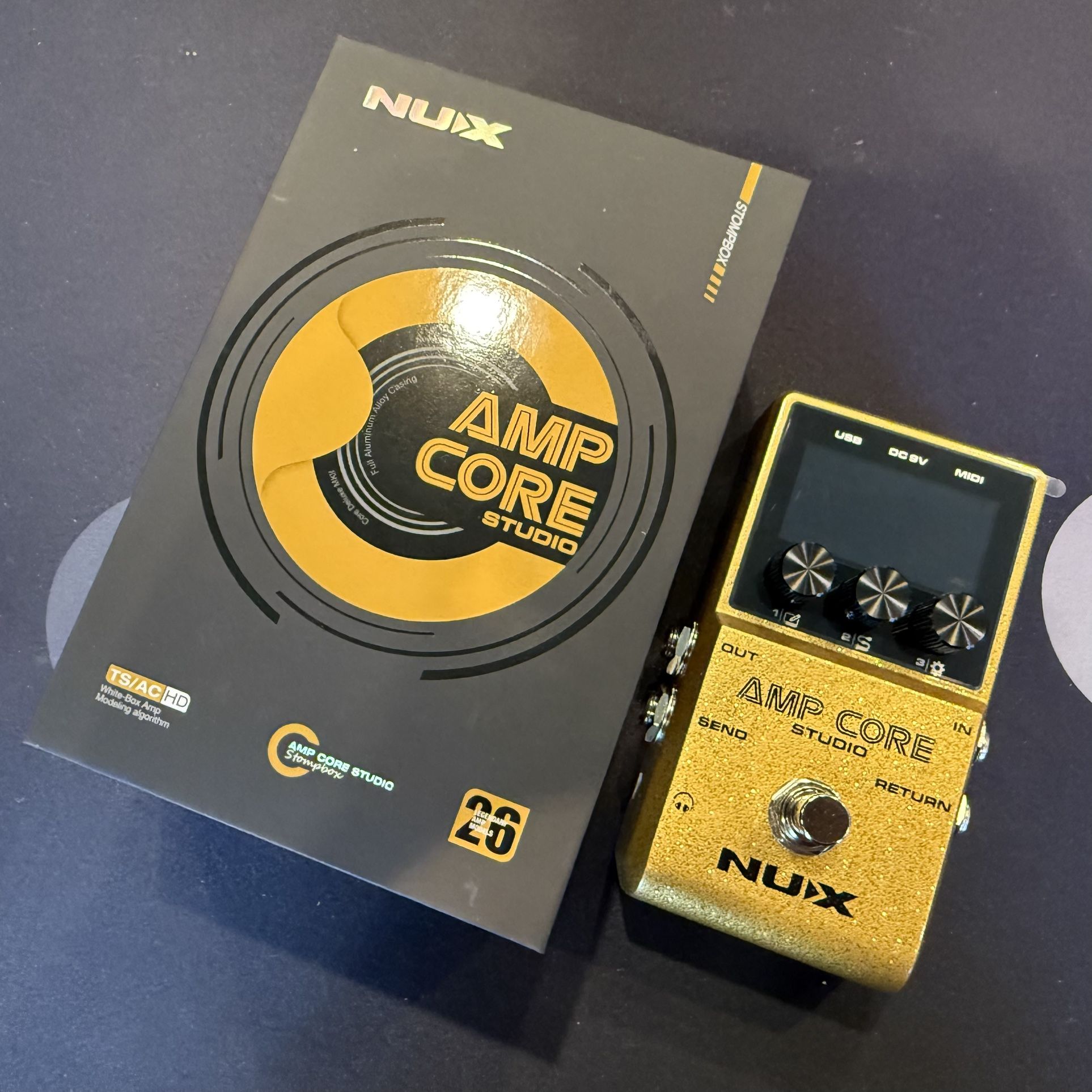 NUX Amp Core Studio Stomp Box Amp Modeler NEW!
