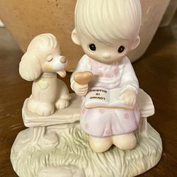 Precious Moments E-3110/G Jonathan & David Loving Is Sharing 1979 Figurine