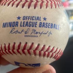 Leather Major And Minor League Baseballs Used