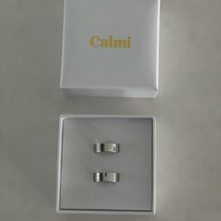 Calmi Duo Ring Pack (Silver & Silver)