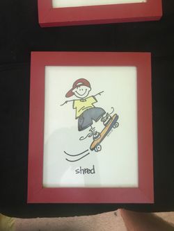 10.5x8.5 inch shred picture frame