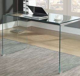 Glass Writing Desk - Clear