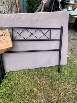 Black Metal Bed Headboard