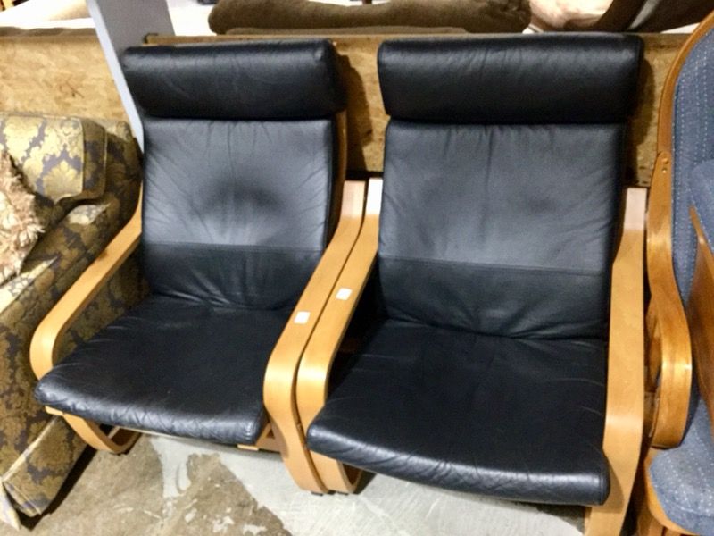 Leather padded chair