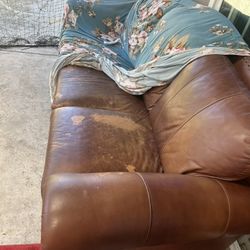 Leather sofa ( Big)  Free 