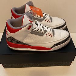 Jordan 3 🔥 RED size 10.5