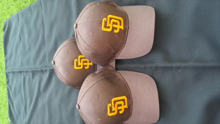 3 New San Diego Padres hats (adult size)