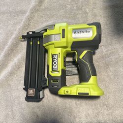Ryobi 18volt Brad Nailer  Open Box 2 Batteries And Charger.  Never Used. 