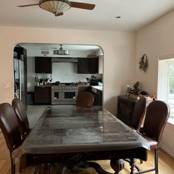 Antique Dining Table  W/ 4 Chairs