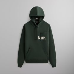 Kith Classic Spring 2025 Quinn Olive Green Hoodie Large