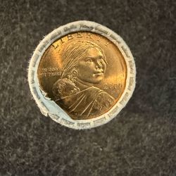 Sacagawea Dollar Uncirculated Mint Wrapped Roll 2000P