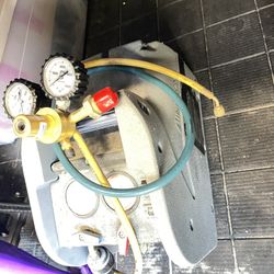 INFICON Refrigerant Recovery Machine: 2-Port, NEMA 5-15p Male Plug, 1/4 in Male, 115 V Volt