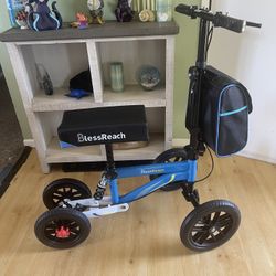 New Bless Reach Knee Scooter With Disc Brake All Terrain Solid Rubber wheels knee scooter 