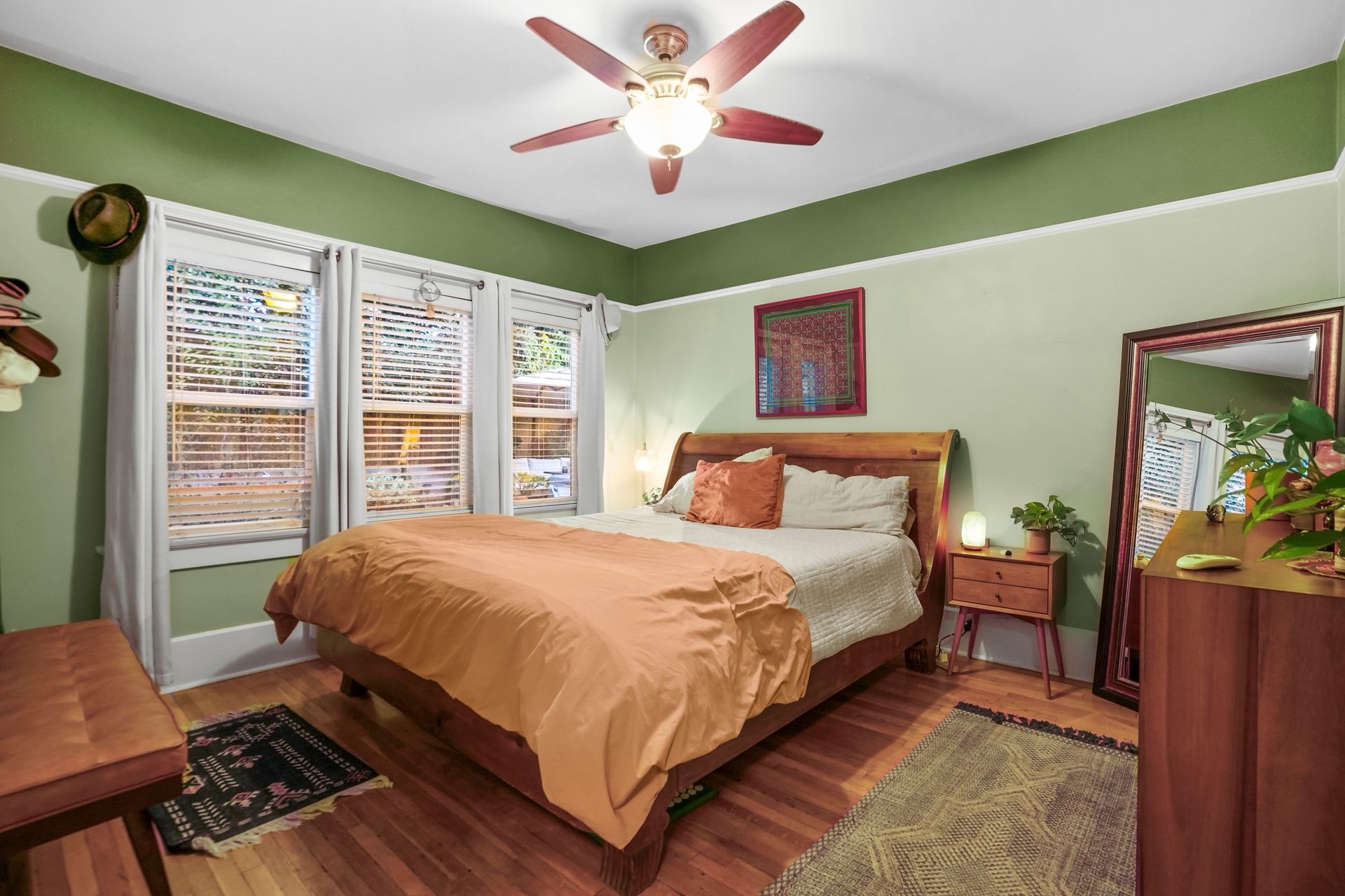 Solid Wood Bed Frame & Cali King Helix Mattress
