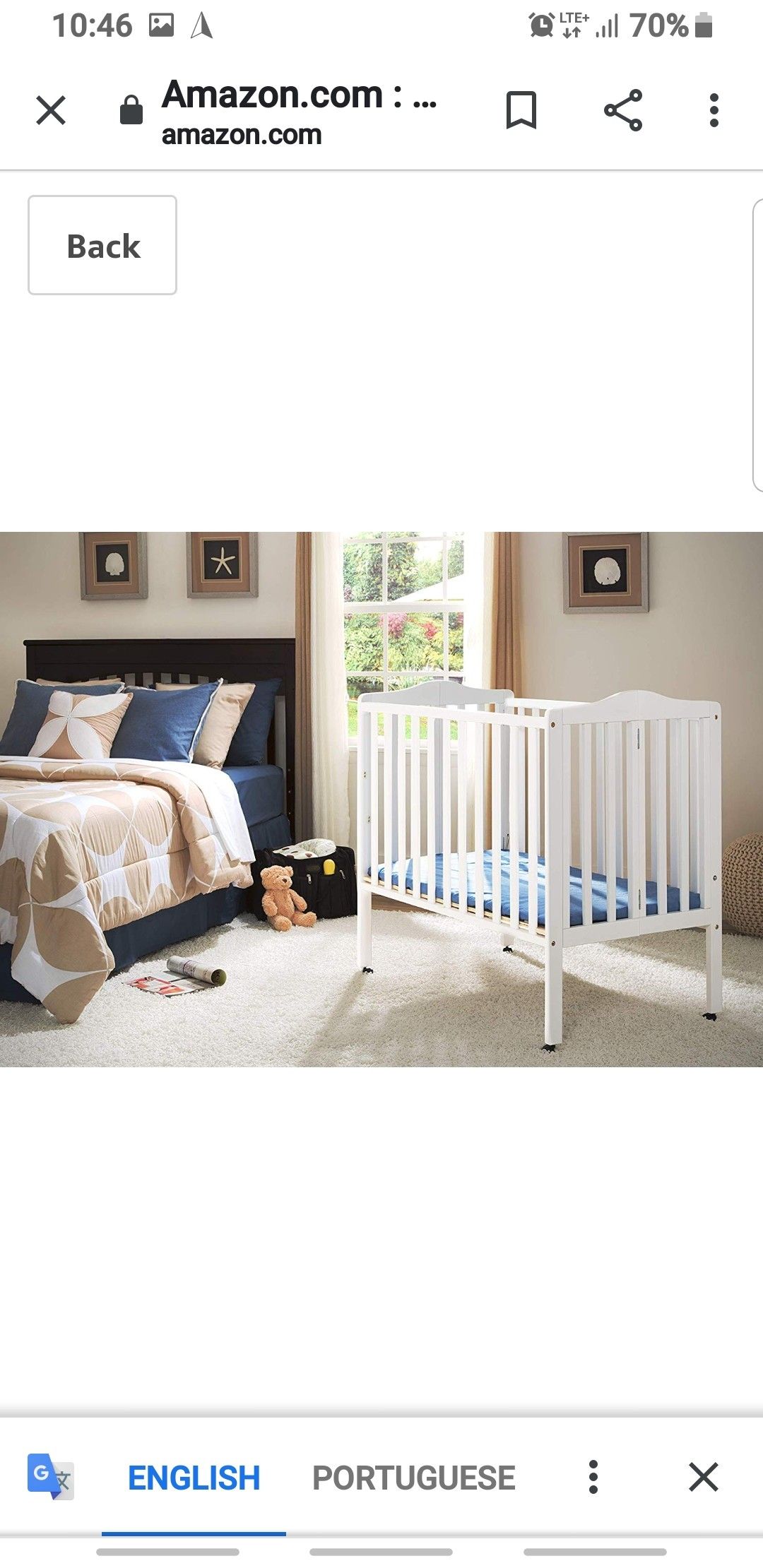 Crib NEW In BOX white