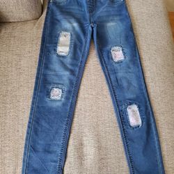 Justice Girls Skinny Jeans Size 14 Kids