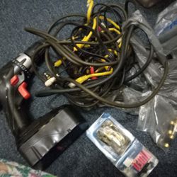 Free Free Driller Needs Battery And Charger And Many Random Cables