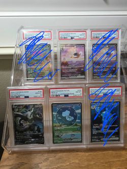 PSA 10 Charizard, Alt Lugia PSA 8 Mew