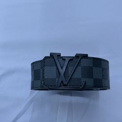 Likeness Louis Vuitton Black Leather Belt Size 46