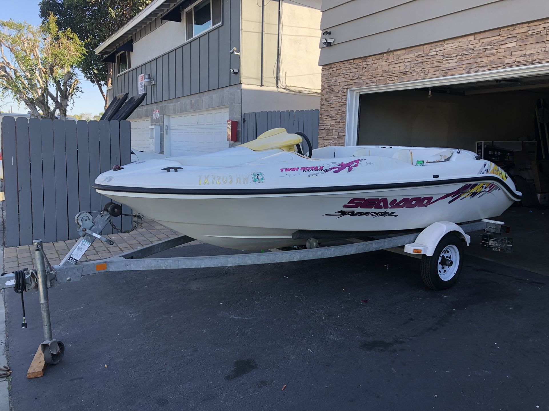 1996 Sea Doo Speedster, Dual Motor 2 Stroke Boat for Sale in Huntington