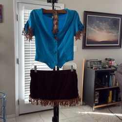 Sexy Cowgirl Sheriff Costume Size small Dreamgirl