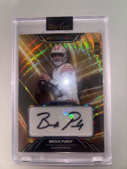 🔥 Brock Purdy AUTO 3/3 — 2023 Wild Card Wild Chrome — VERY RARE