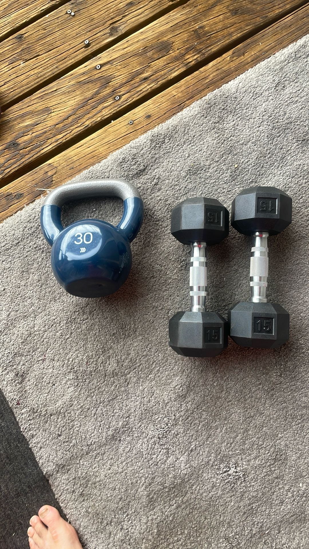 Dumb Bells And Kettle Bell