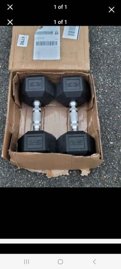 New in Box 
Rubber Hexagon Dumbbells-25lbs
Cash or Zelle