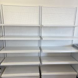 Single Sided Gondola Style Retail Shelves (Wall Shelves)