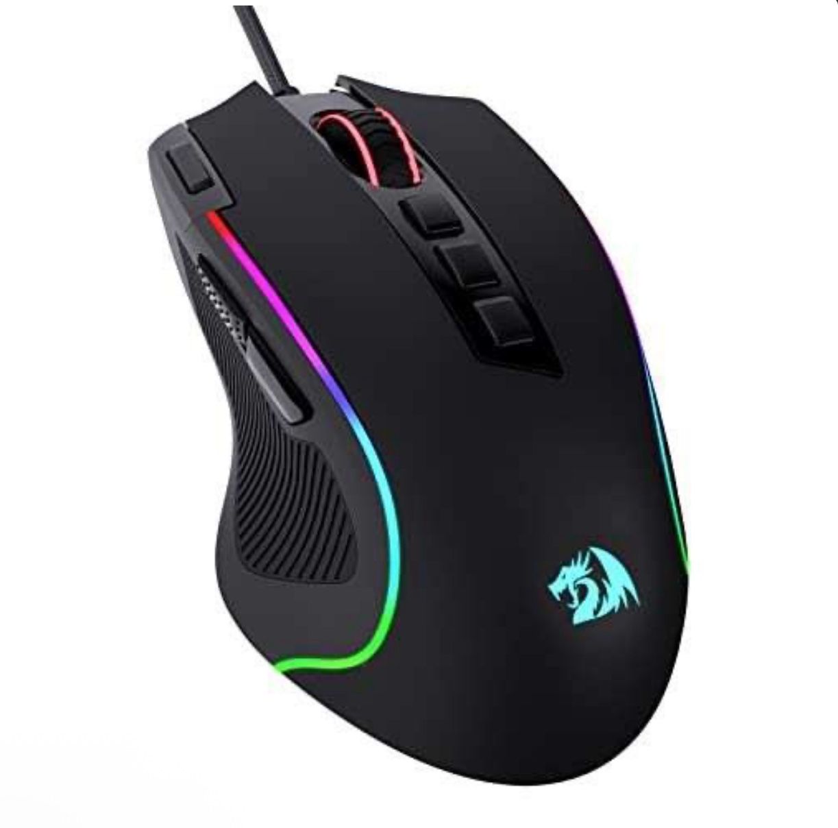 Redragon M612 Predator RGB Gaming Mouse, 8000 DPI Wired Optical Mouse with 11 Pr