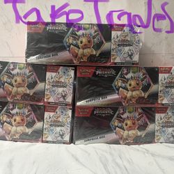 Prismatic Evolution Booster bundle and surprise box SEND OFFERS AND TRADES