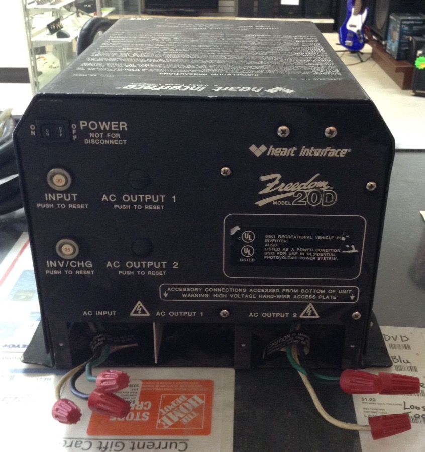 Heart Interface Freedom 20D RV/Marine Inverter Sold As-Is Cannot Test Priced To Sell 96242-1