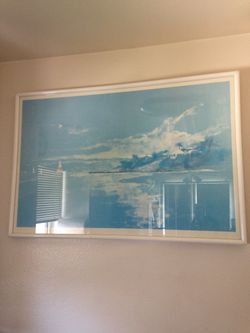 Ocean with sailboats large picture