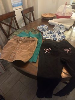 Young woman girls clothes