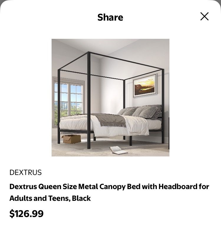 Black Canopy Bed