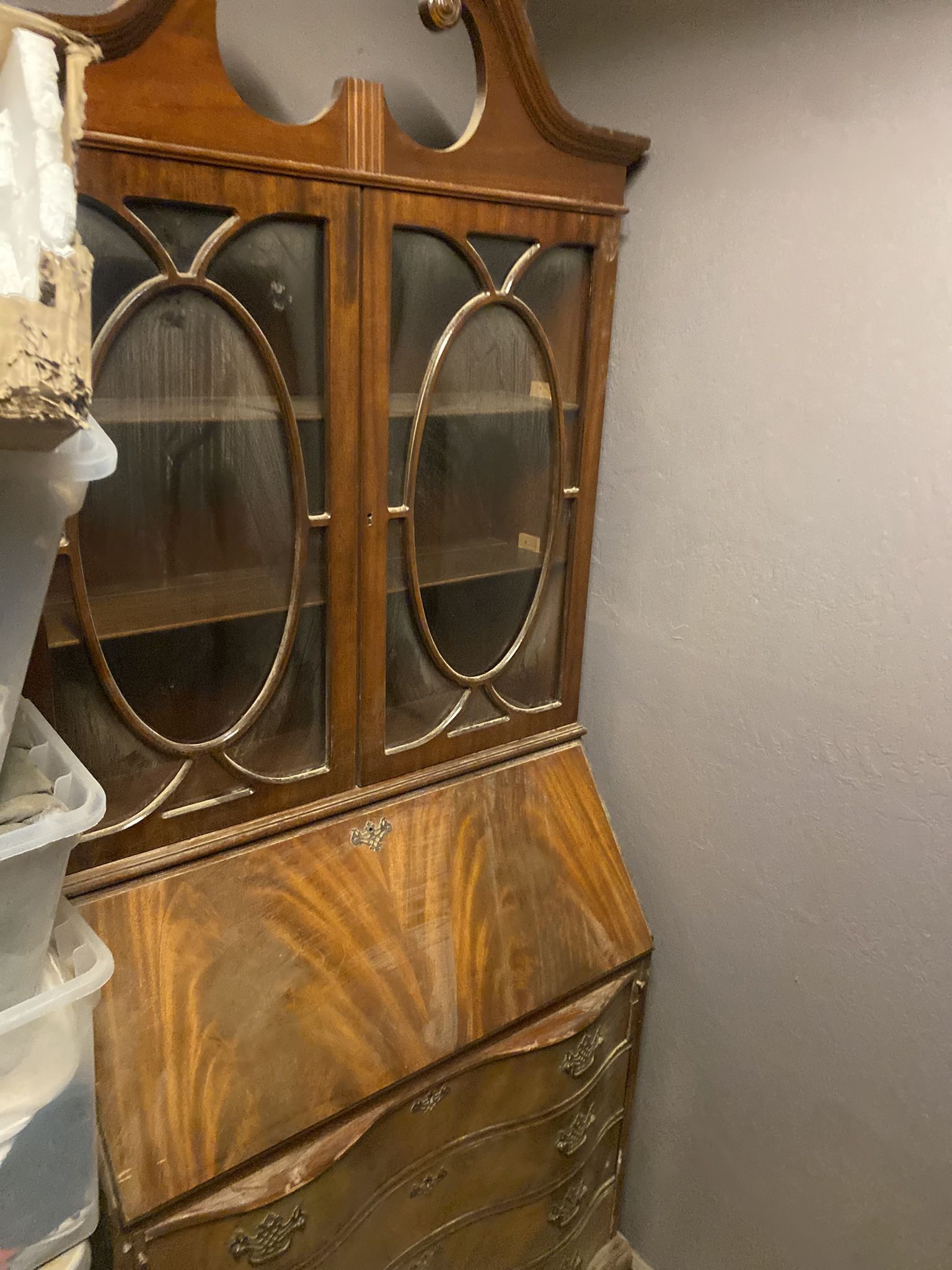 I have two mid-century hutch/CHINA cabinets antique in mid condition