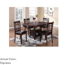 💎 Elegant High-Top 5-Piece Dining Set From Living space- Leather Chairs + Extendable Table 💎