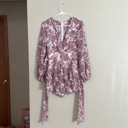 Womens Maroon Dress, Jacket And Blue Dress