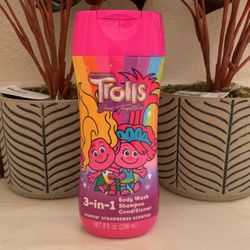 TROLLS 3-in-1 Body Wash Shampoo Conditioner 