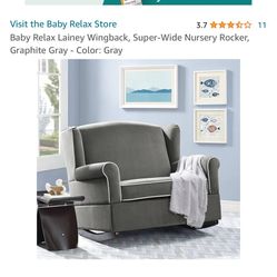 Baby Relax Lainey Extra Wide Rocker, Chair And A Half 