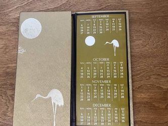 Vtg 1970 Tri-fold Calendar for Moon Shadow Restaurant Chicago Sample