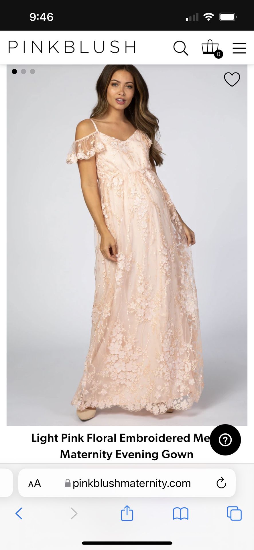 Pink Maternity Dress