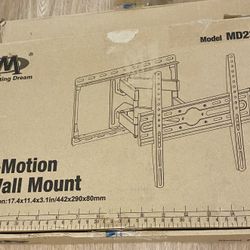 Mounting Dream TV Wall Mount for 32-65 Inch Television,Mount with Swivel and Tilt, Full Motion Bracket with Articulating Dual Arms, Fits 16inch Studs,